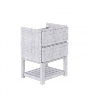 Fresca FCB3124RWH-FS Formosa 24" Floor Standing Open Bottom Modern Bathroom Cabinet in Rustic White