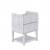 Fresca FCB3124RWH-FS Formosa 24" Floor Standing Open Bottom Modern Bathroom Cabinet in Rustic White