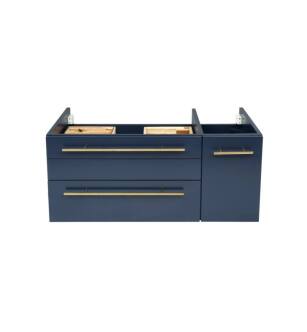 Fresca FCB6136RBL-VSL-L Lucera 36" Blue Wall Hung Vessel Sink Modern Bathroom Cabinet - Left Version