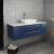 Fresca FCB6148RBL-VSL-CWH-V Lucera 48" Blue Wall Hung Modern Bathroom Cabinet with Top & Vessel Sink