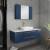 Fresca FVN6148RBL-VSL Lucera 48" Blue Wall Hung Vessel Sink Modern Bathroom Vanity with Medicine Cabinet