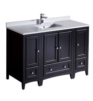 Fresca FCB20-122412ES-U Oxford 48" Espresso Traditional Bathroom Cabinets with Top & Sink