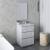 Fresca FVN3124RWH-FC Formosa 24" Floor Standing Modern Bathroom Vanity with Mirror in Rustic White