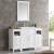 Fresca FVN21-122412WH Cambridge 48" White Traditional Bathroom Vanity with Mirror