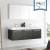 Fresca FVN8093BW-D Vista 59" Black Wall Hung Double Sink Modern Bathroom Vanity with Medicine Cabinet