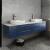 Fresca FCB6172RBL-VSL-D-CWH-V Lucera 72" Blue Wall Hung Modern Bathroom Cabinet with Top & Double Vessel Sinks