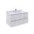 Fresca FCB3136RWH-CWH-U Formosa 36" Wall Hung Modern Bathroom Cabinet with Top & Sink in Rustic White With Countertop: Fresca 36" Countertop with Undermount Sink - White Quartz | 1-Hole Faucet Drilling