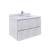 Fresca FCB3130RWH-CWH-U Formosa 30" Wall Hung Modern Bathroom Cabinet with Top & Sink in Rustic White With Countertop: Fresca 30" Countertop with Undermount Sink - White Quartz | 1-Hole Faucet Drilling