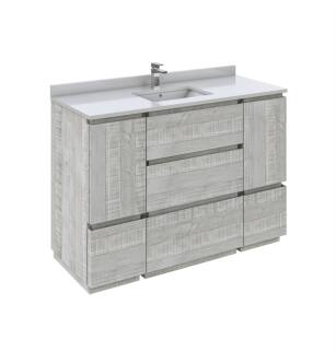 Fresca Formosa 48" Floor Standing Modern Bathroom Cabinet with Top & Sink in Ash