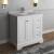 Fresca Windsor 36" Matte White Traditional Bathroom Cabinet with Top & Sink