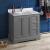 Fresca Windsor 36" Gray Textured Traditional Bathroom Cabinet with Top & Sink