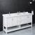 Fresca Manchester 72" White Traditional Double Sink Bathroom Cabinet with Top & Sinks