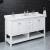 Fresca Manchester 60" White Traditional Double Sink Bathroom Cabinet with Top & Sinks