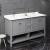 Fresca Manchester 60" Gray Traditional Double Sink Bathroom Cabinet with Top & Sinks