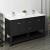 Fresca Manchester 60" Black Traditional Double Sink Bathroom Cabinet with Top & Sinks