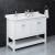 Fresca Manchester 48" White Traditional Double Sink Bathroom Cabinet with Top & Sinks