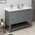 Fresca Manchester Regal 48" Gray Wood Veneer Traditional Double Sink Bathroom Cabinet with Top & Sinks