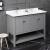 Fresca Manchester 48" Gray Traditional Double Sink Bathroom Cabinet with Top & Sinks