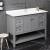 Fresca Manchester 48" Gray Traditional Bathroom Cabinet with Top & Sink