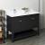 Fresca Manchester 48" Black Traditional Double Sink Bathroom Cabinet with Top & Sinks