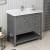 Fresca Manchester Regal 40" Gray Wood Veneer Traditional Bathroom Cabinet with Top & Sink