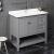 Fresca Manchester 40" Gray Traditional Bathroom Cabinet with Top & Sink