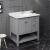 Fresca Manchester 36" Gray Traditional Bathroom Cabinet with Top & Sink