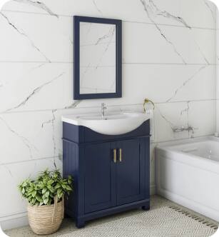 Fresca Hartford 30" Blue Traditional Bathroom Vanity