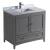 Fresca Oxford 36" Gray Traditional Bathroom Cabinet with Top & Sink