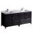 Fresca Oxford 72" Espresso Traditional Double Sink Bathroom Cabinets with Top & Sinks