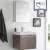 Fresca FVN8058GO Alto 23" Gray Oak Wall Hung Modern Bathroom Vanity with Medicine Cabinet