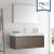 Fresca FVN8011GO Mezzo 48" Gray Oak Wall Hung Modern Bathroom Vanity with Medicine Cabinet