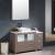 Fresca FVN62-3612GO-VSL Torino 48" Modern Bathroom Vanity with Side Cabinet and Vessel Sink in Gray Oak