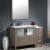 Fresca FVN62-3612GO-UNS Torino 48" Modern Bathroom Vanity with Side Cabinet and Integrated Sink in Gray Oak