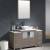 Fresca FVN62-123012GO-VSL Torino 54" Modern Bathroom Vanity with 2 Side Cabinets and Vessel Sink in Gray Oak