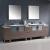 Fresca FVN62-108GO-UNS Torino 108" Double Sink Modern Bathroom Vanity with 3 Side Cabinets and Integrated Sinks in Gray Oak