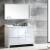 Fresca FVN8148WH Allier 48" Modern Bathroom Vanity with Mirror in Glossy White