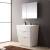 Fresca FVN8532WH Milano 32" Modern Bathroom Vanity in a Glossy White Finish with Medicine Cabinet and Faucet