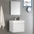 Fresca FVN8006WH Nano 24" White Modern Bathroom Vanity with Medicine Cabinet