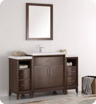 Fresca FCB21-123012AC-I Cambridge 54" Antique Coffee Traditional Bathroom Vanity with Sink