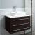 Fresca FCB6183ES-VSL-I Modella 30" Espresso Wall Hung Modern Bathroom Cabinet with Top & Vessel Sink