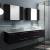 Fresca FVN6172ES-VSL-D Lucera 72" Espresso Wall Hung Double Vessel Sink Modern Bathroom Vanity with Medicine Cabinets