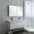 Fresca FVN6148WH-UNS-D Lucera 48" White Wall Hung Double Undermount Sink Modern Bathroom Vanity with Medicine Cabinet