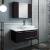 Fresca FVN6136ES-VSL-R Lucera 36" Espresso Wall Hung Vessel Sink Modern Bathroom Vanity with Medicine Cabinet - Right Version