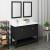 Fresca FVN2348BL-D Manchester 48" Black Traditional Double Sink Bathroom Vanity with Mirrors