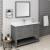 Fresca FVN2348VG Manchester Regal 48" Gray Wood Veneer Traditional Bathroom Vanity with Mirror