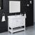 Fresca FVN2340WH Manchester 40" White Traditional Bathroom Vanity with Mirror