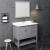 Fresca FVN2340GR Manchester 40" Gray Traditional Bathroom Vanity with Mirror