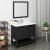 Fresca FVN2340BL Manchester 40" Black Traditional Bathroom Vanity with Mirror