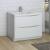 Fresca FCB9140WH-I Tuscany 40" Glossy White Free Standing Modern Bathroom Cabinet with Integrated Sink